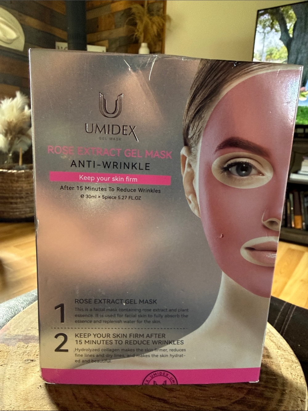 Rose Extract Gel Mask Anti-Wrinkle — Pink